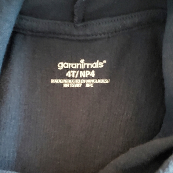 K1135 * Garanimals Shark Short Sleeve Pullover Style Hoodie Blue 4T - Picture 4 of 8